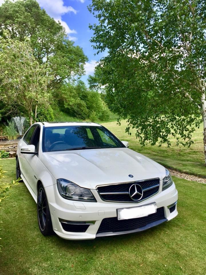 Mercedes C63 AMG, Service and respray.